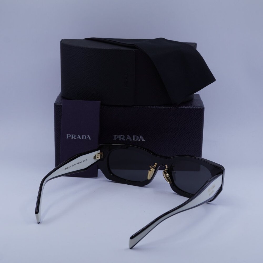 Prada PRB05SF 09Q08Z Rectangle Sunglasses – Black - Picture 10 of 10